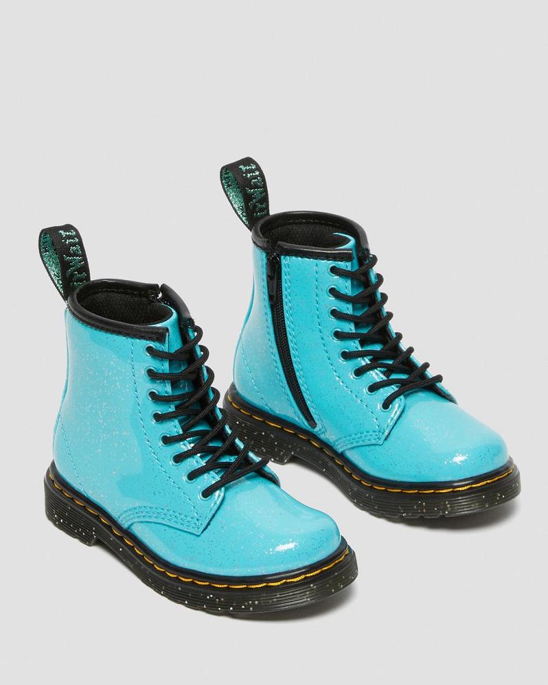 Dr Martens Toddler 1460 Glitter Veterlaarzen Kinderen Turquoise | NL 130DFM